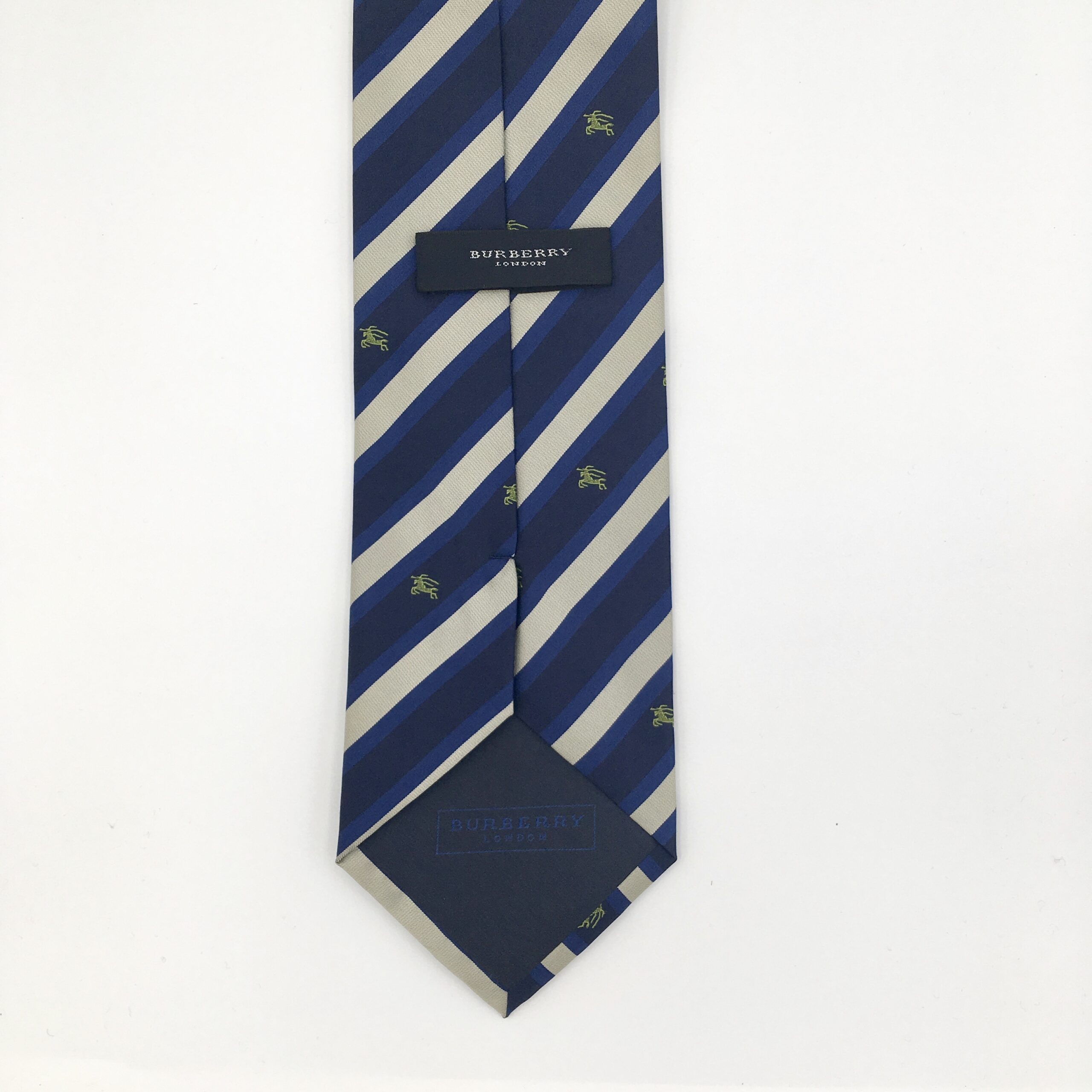 Blue Striped Burberry Tie – Antiques On Queen