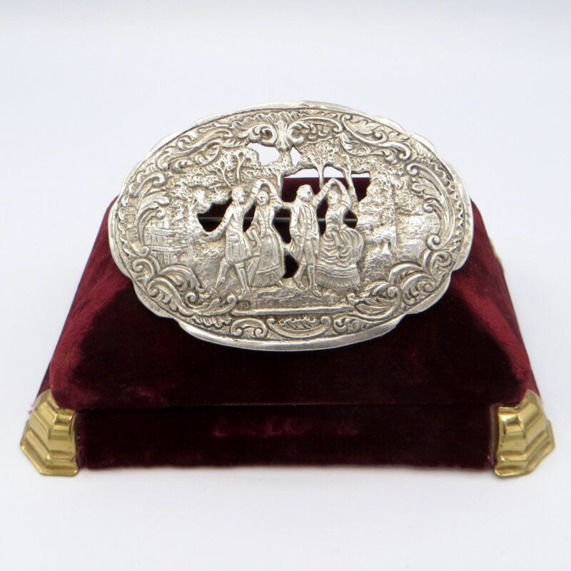 English Silver Dancing Brooch