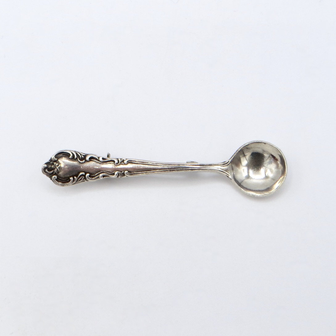 Silver Spoon Brooch