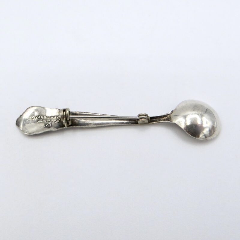 Silver Spoon Brooch