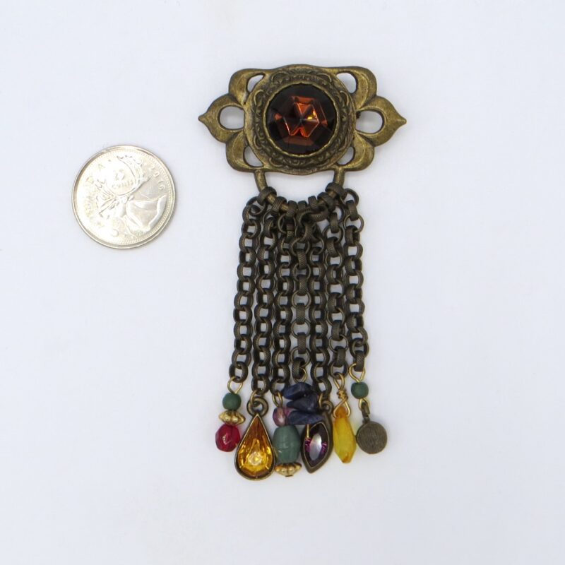 Robert Rose Tassel Brooch