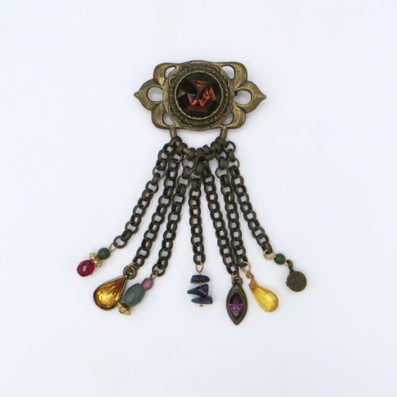 Robert Rose Tassel Brooch