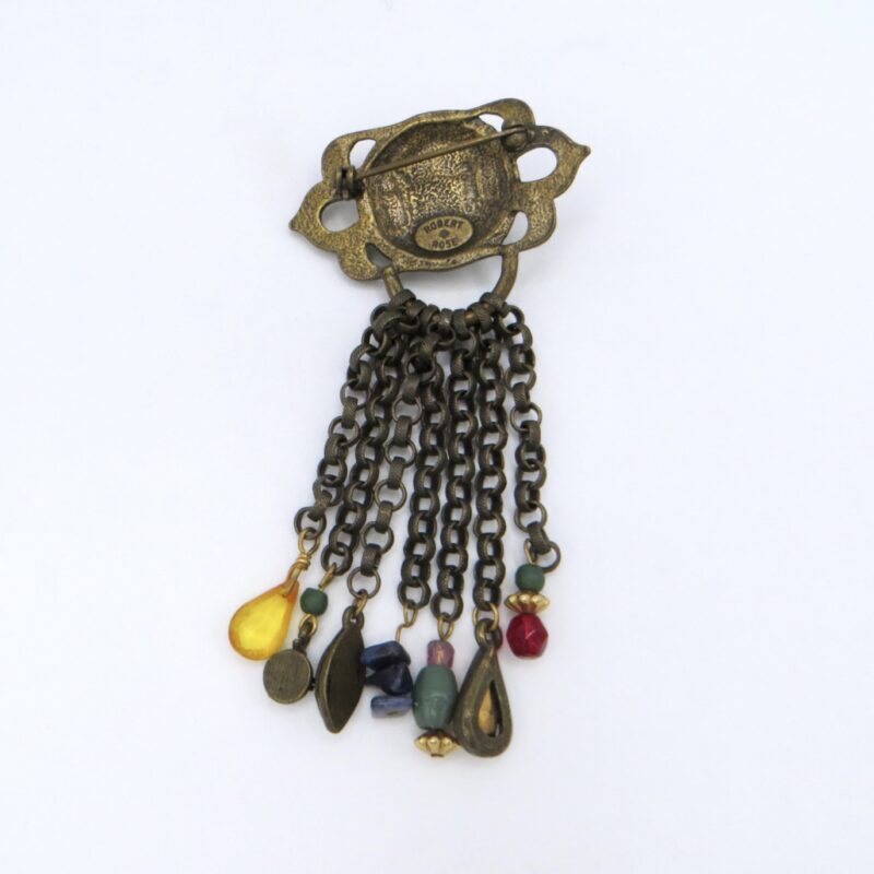 Robert Rose Tassel Brooch