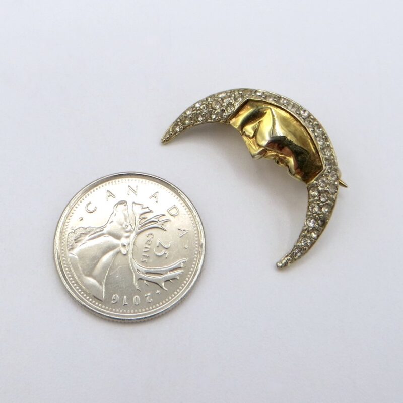 Butler & Wilson Moon Face Brooch