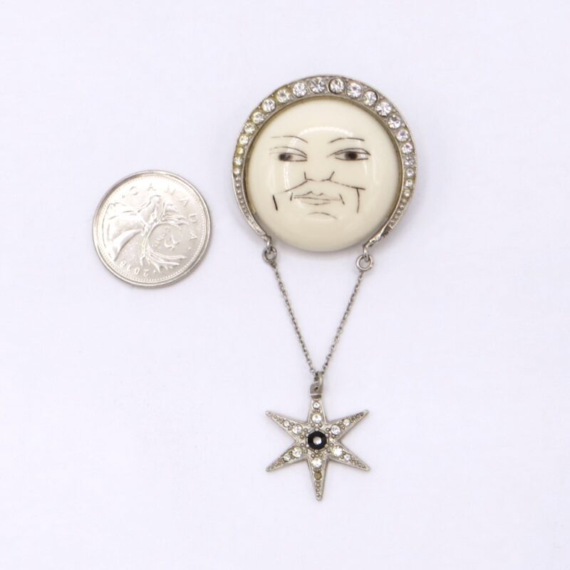 Butler & Wilson Moon & Star Brooch