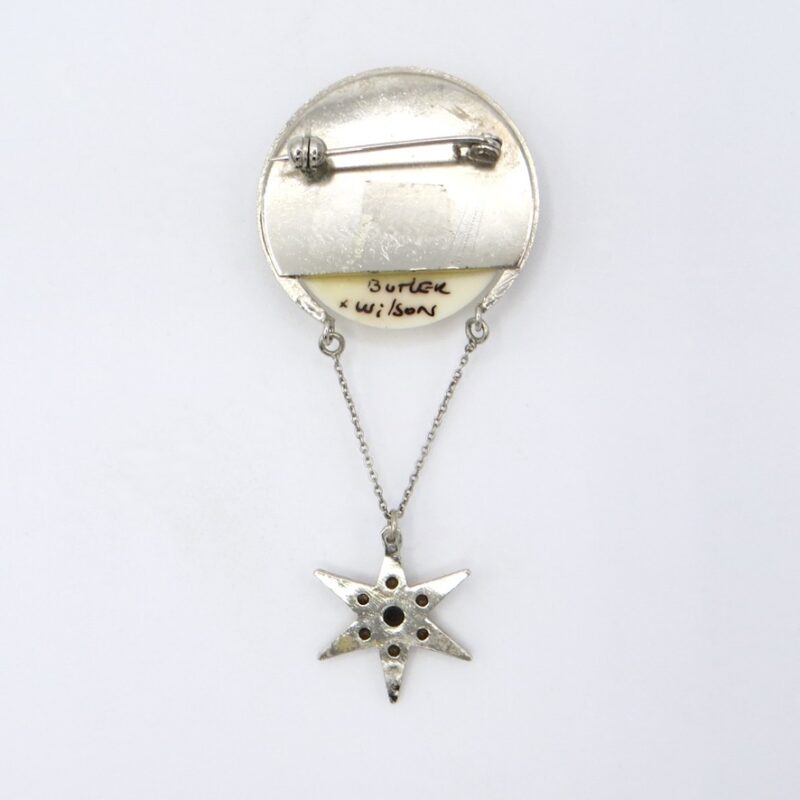 Butler & Wilson Moon & Star Brooch