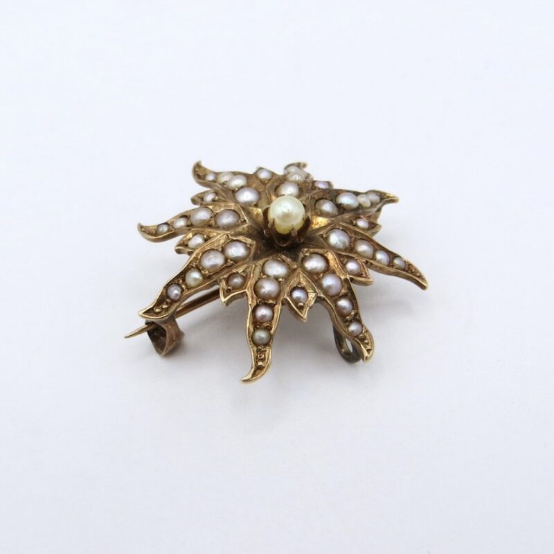 14kt Radiant Star Brooch/Pendant