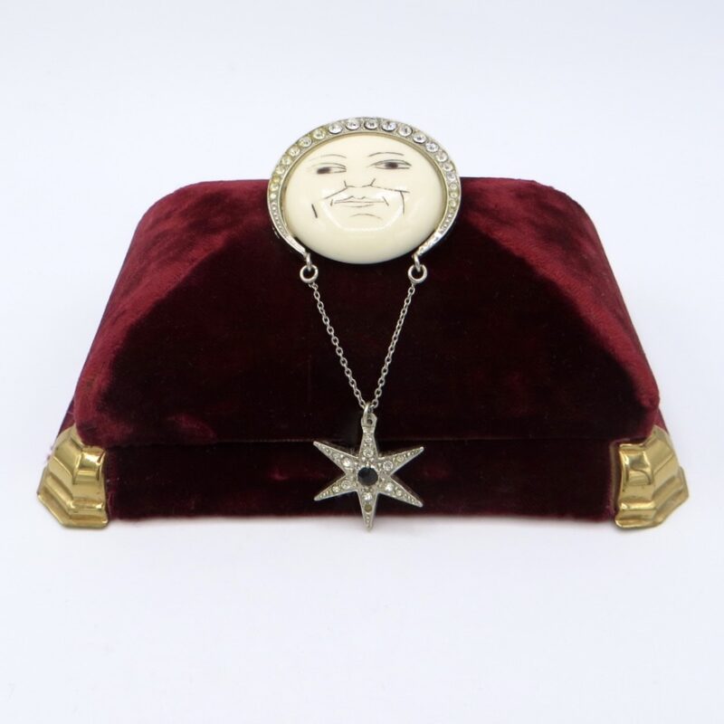 Butler & Wilson Moon & Star Brooch