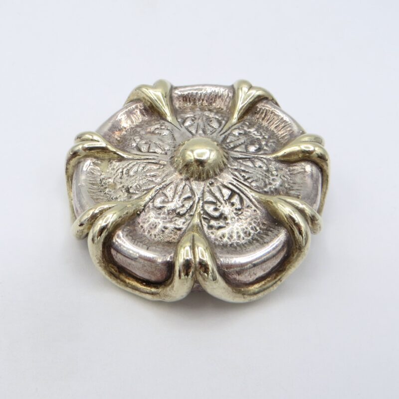 Silver Floral Pendant/Brooch