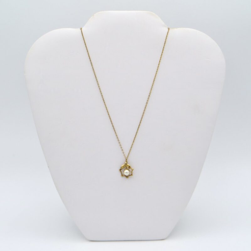 14kt Gold and Pearl Pendant