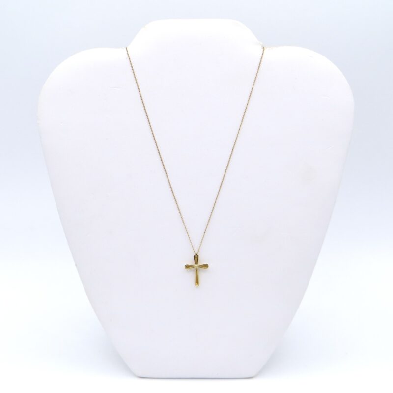 14kt Gold & Diamond Cross