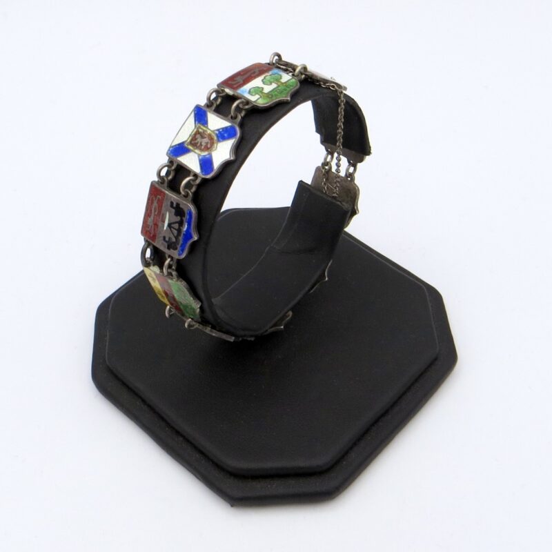 Canadian Provinces Silver & Enamel Bracelet