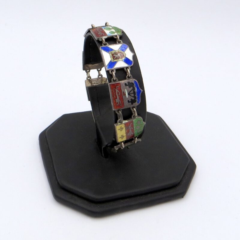 Canadian Provinces Silver & Enamel Bracelet